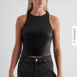 Express Faux Leather Tank Top